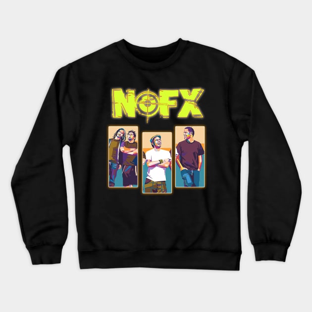 Nofx Groove Moments Of Musical Harmony Crewneck Sweatshirt by ElenaBerryDesigns